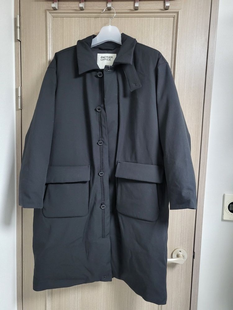 MUSINSA公式 | ANOTHER OFFICE Ample Down Long Coat (Black)