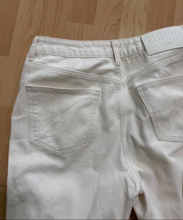 MUSINSA公式 | GLOWNY THE JANE JEANS (WHITE)