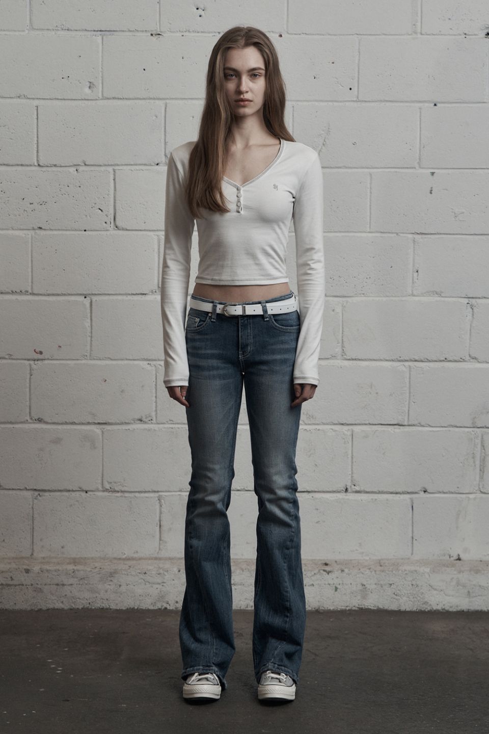 MUSINSA公式 | SYNERJYN WRINKLE CAT WASHING DENIM PANTS LIGHT BLUE