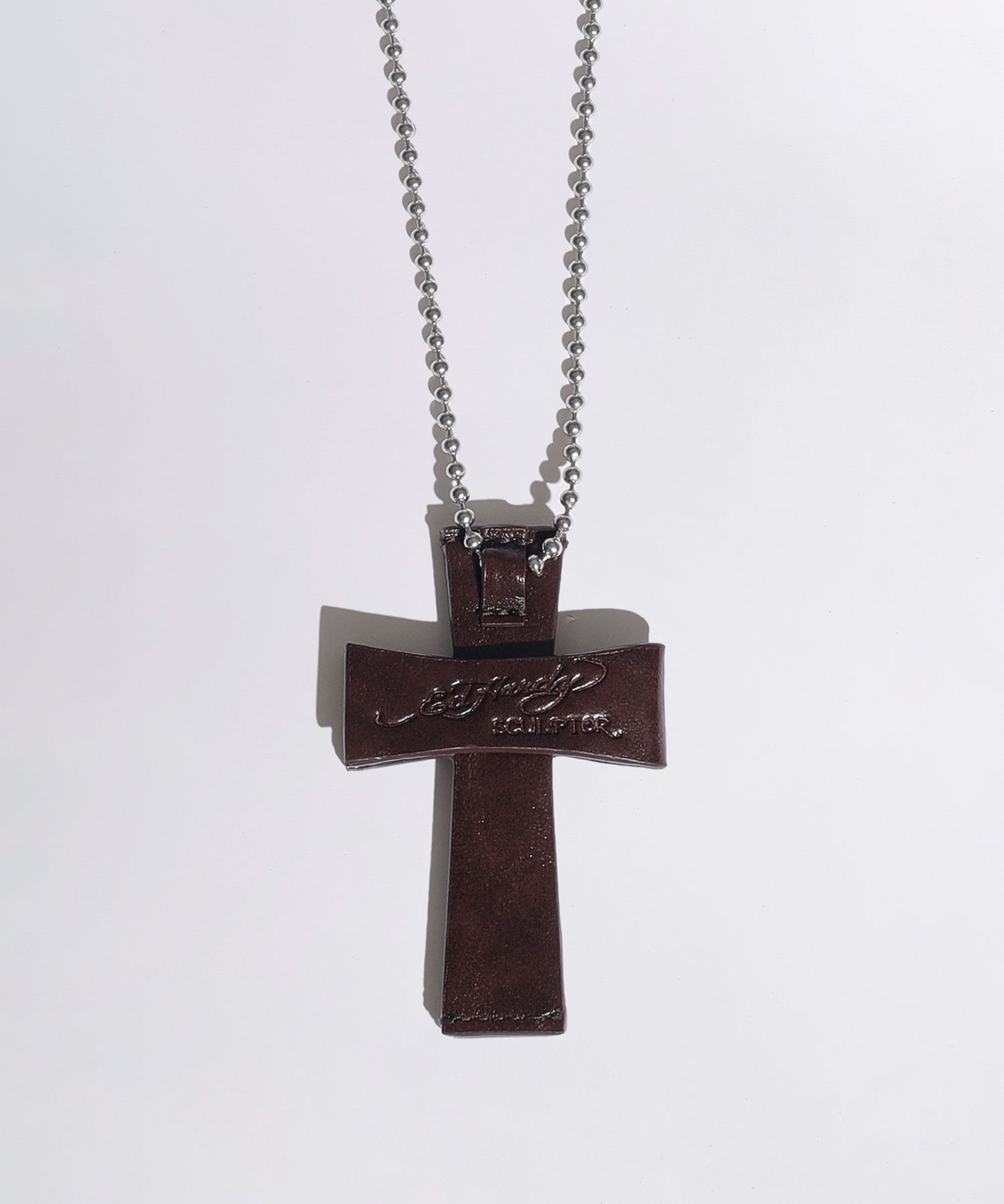 MUSINSA | SCULPTOR [Sculptor x Ed Hardy] Cross Leather Strap