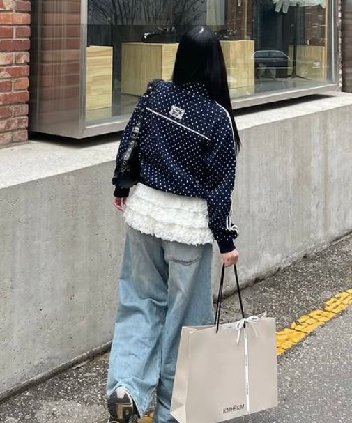 MUSINSA公式 | CRANK ローズドットトラックジャケット_ブラック