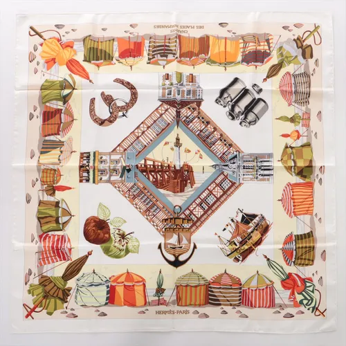 エルメス カレ90 CHARMES DES PLAGES NORMANDES ノルマンディー海岸の