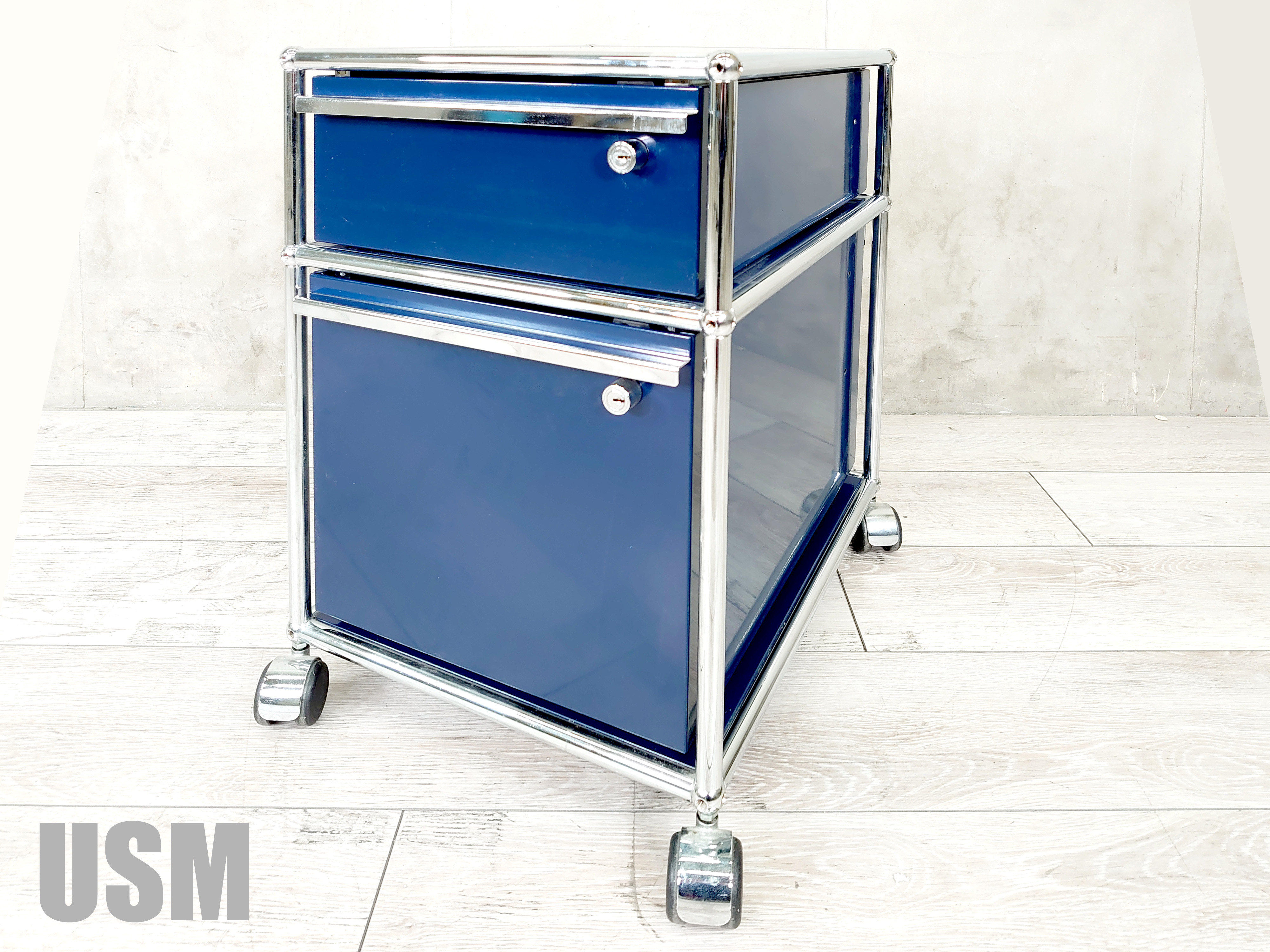 中古】USMハラー ワゴン USMハラー ワゴン2段 384449 - 中古オフィス