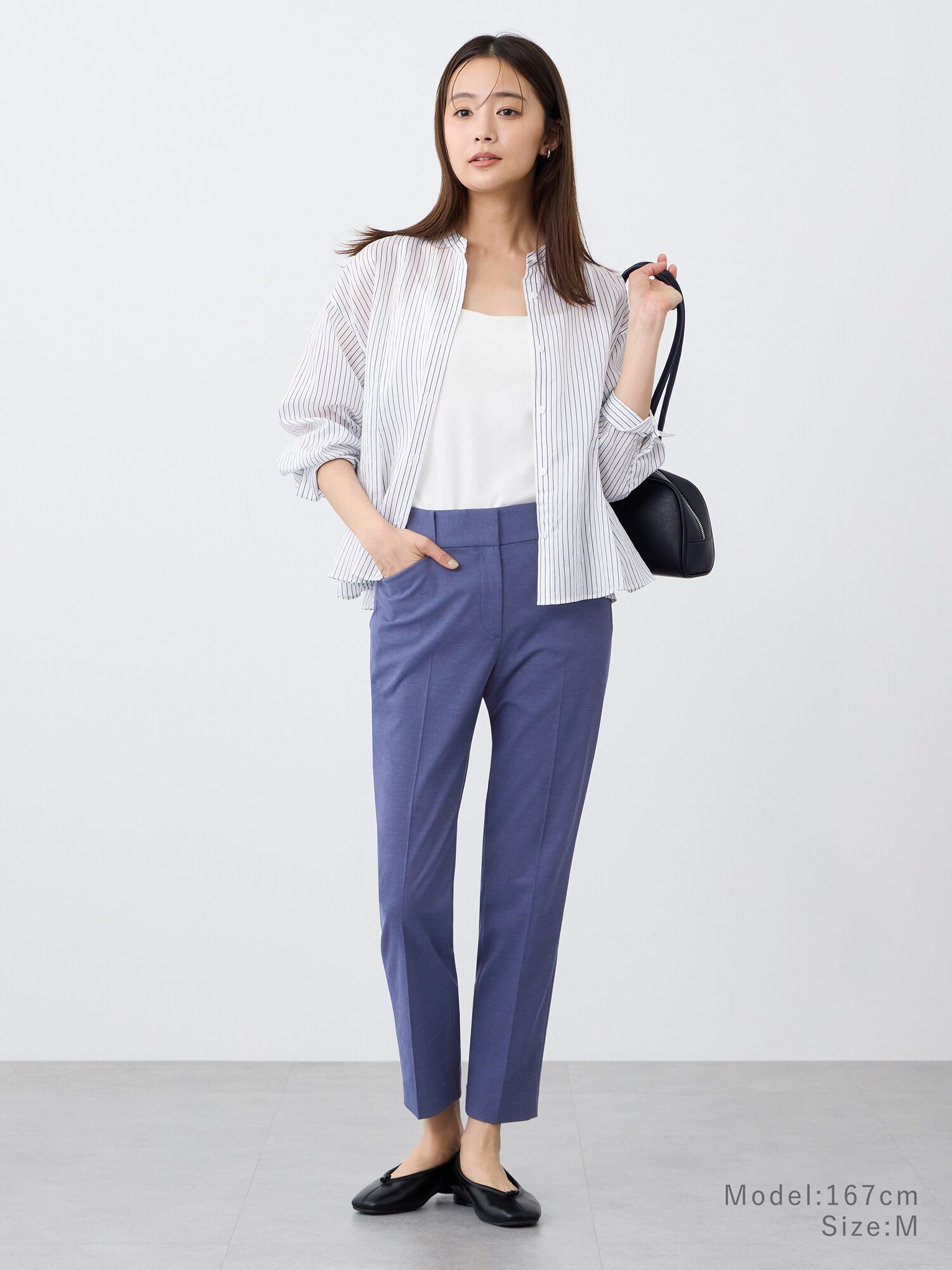 PLST(プラステ)公式 | スティックパンツ（リネンブレンド）