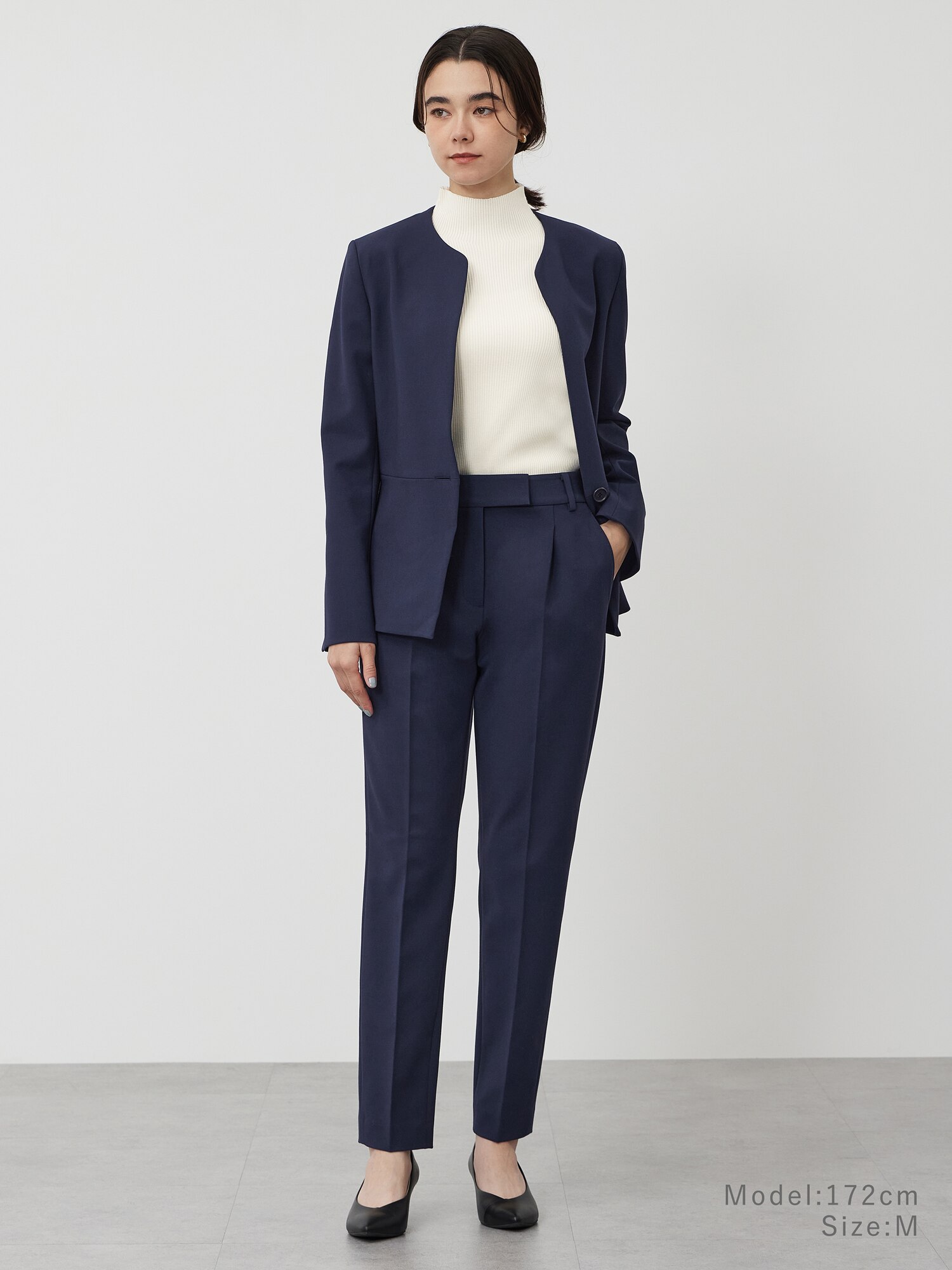 PLST(プラステ)公式 | 【丈長め】テーパードパンツ（ウォームリザーブ）