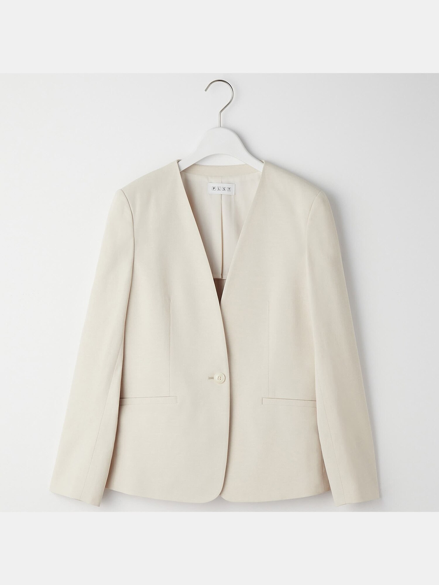 PLST(プラステ)公式 | リネンブレンドカラーレスジャケット