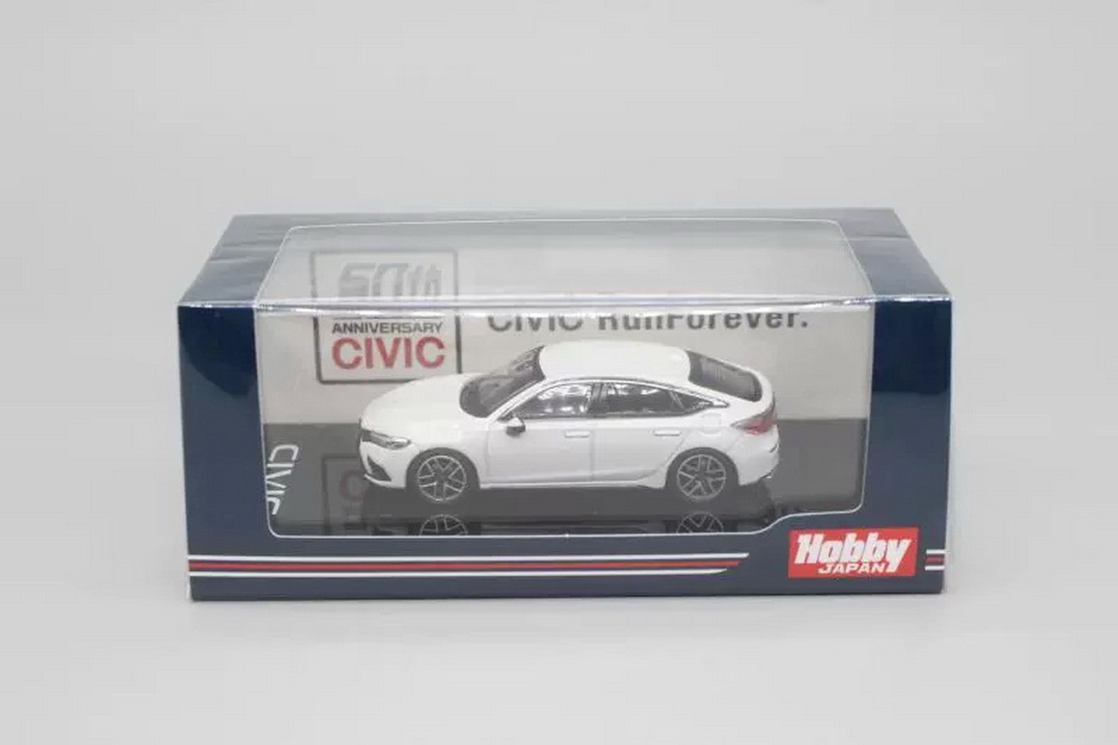 Hobby Japan 1/64 Scale Honda Civic FL1 2021 White Diecast Model