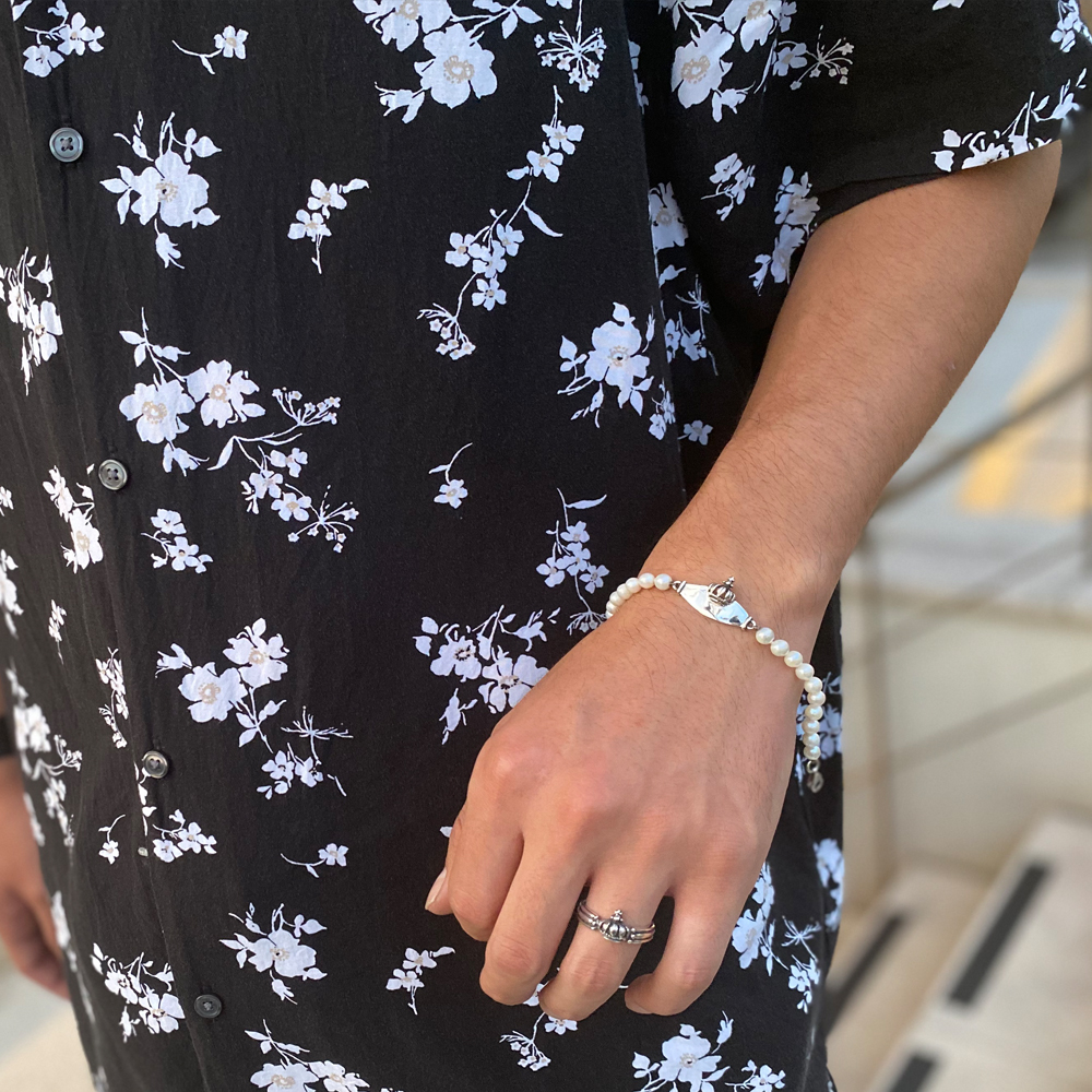 ROYAL ORDER(ロイヤルオーダー)/IDオールパールブレスレット | C．R