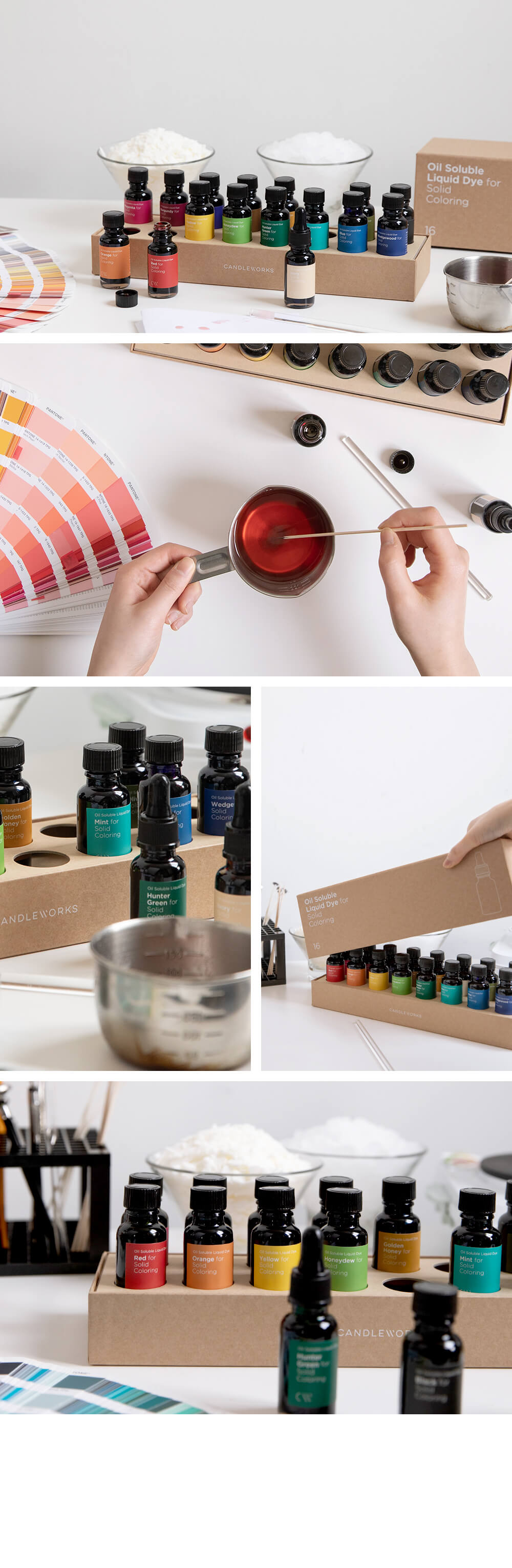 楽天市場】リキッドカラー 液体染料 20ml× 16色セット 染料 キャンドル