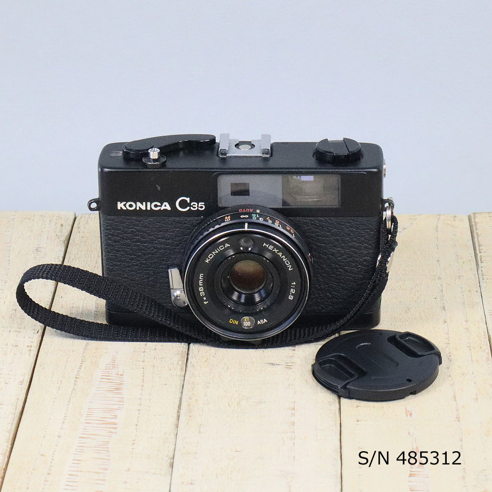 楽天市場】【整備済】【保証付 】 コニカ KONICA C35 ブラック S/N