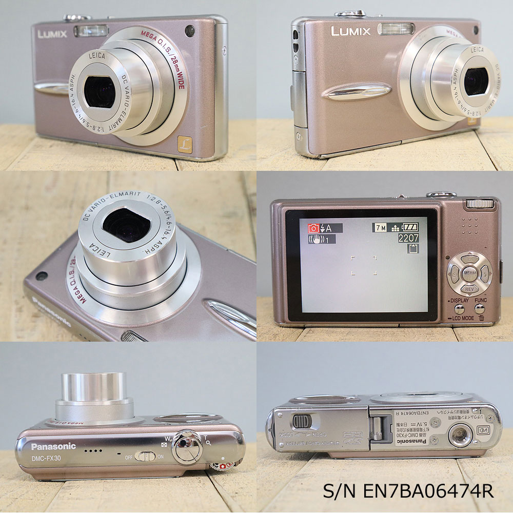 中古】[作動確認済 返品保証] Panasonic LUMIX DMC-FX30 S/N
