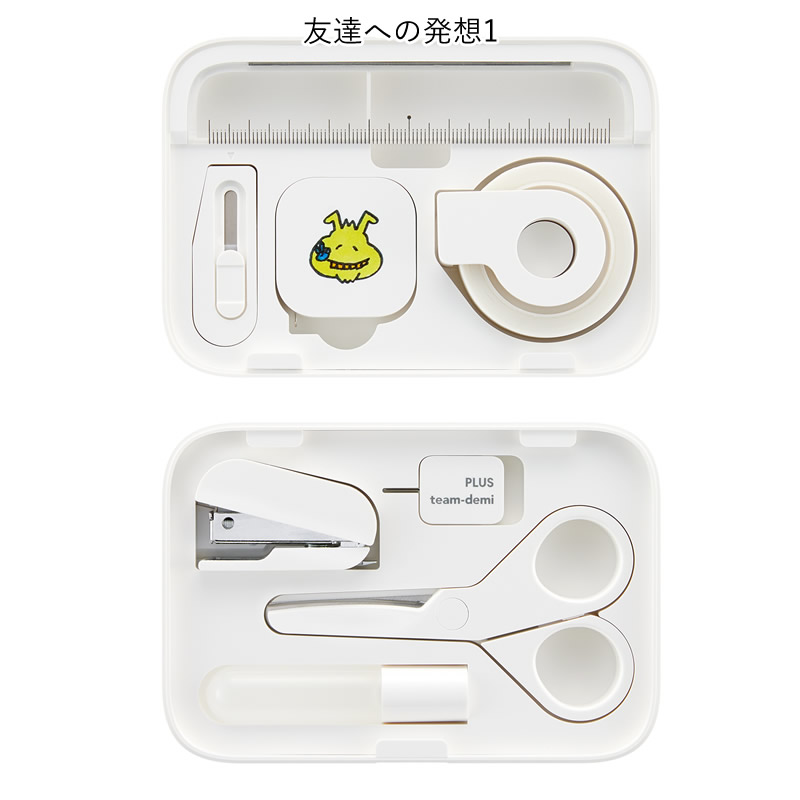 プラス ミニ文具セット 限定 チームデミ×ヘラルボニー コラボ 友達への