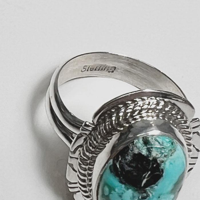 インディアンジュエリー ナバホ族 ブルーダイアモンド ターコイズ