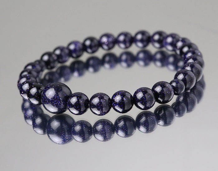 楽天市場】数珠ブレスレット 約7ミリ 紫金石 【腕輪念珠