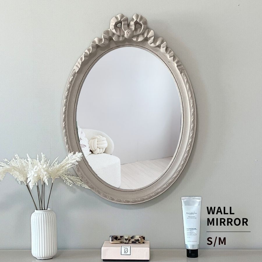 楽天市場】【100円OFFクーポンあり】 鏡 壁掛け アンティーク 楕円