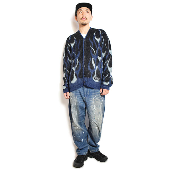 EVILACT イーブルアクト FLAMES MOHAIR CARDIGAN