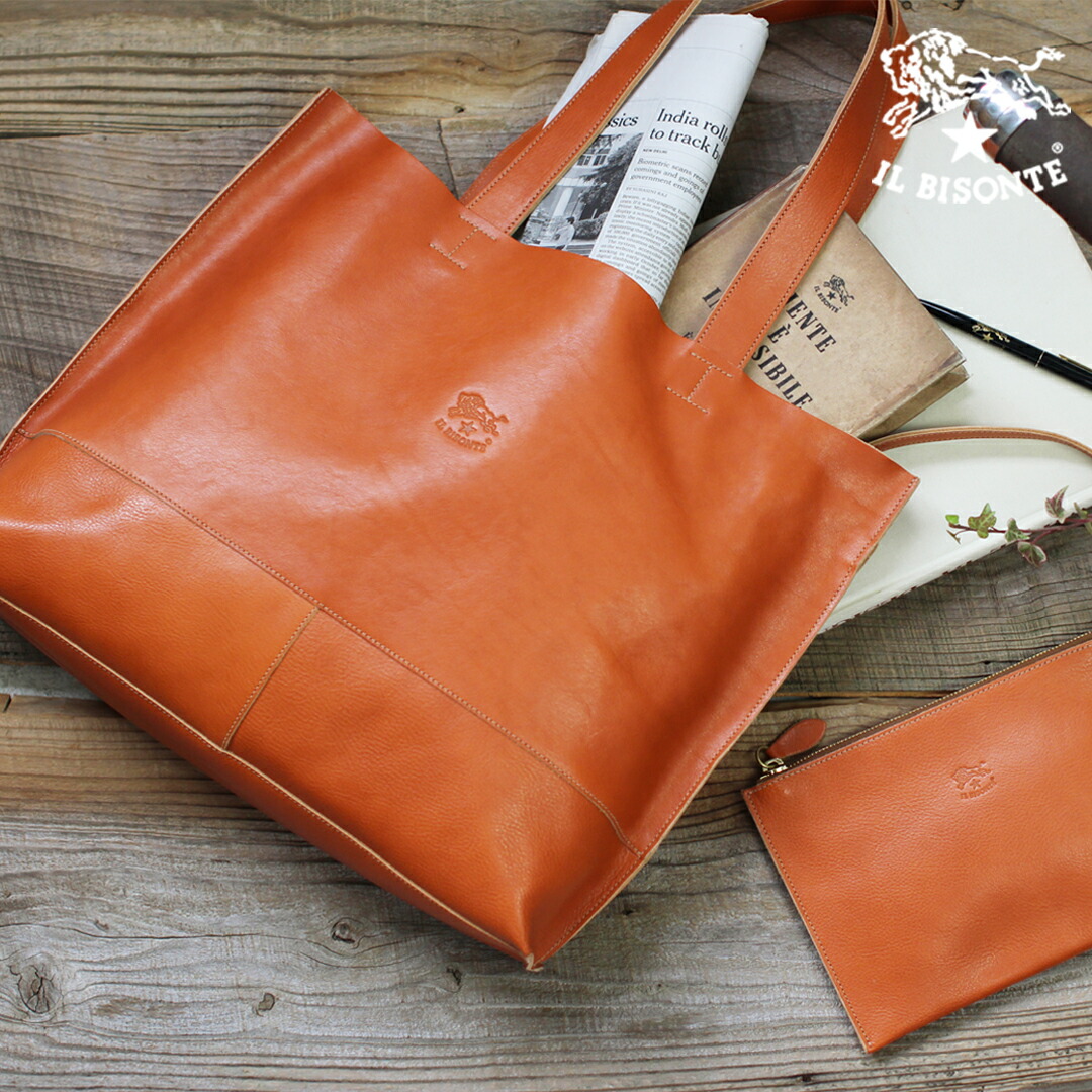 楽天市場】イルビゾンテ バッグ トートバッグ ポーチ付きレザートート