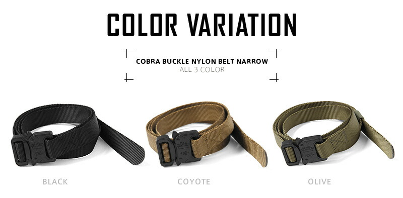 楽天市場】新品 GW0115 COBRA BUCKLE ナイロンベルト NARROW / メンズ
