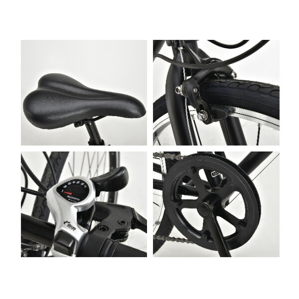 自転車 クロスバイク 700X28C（約27インチ）7段変速 フレームサイズ