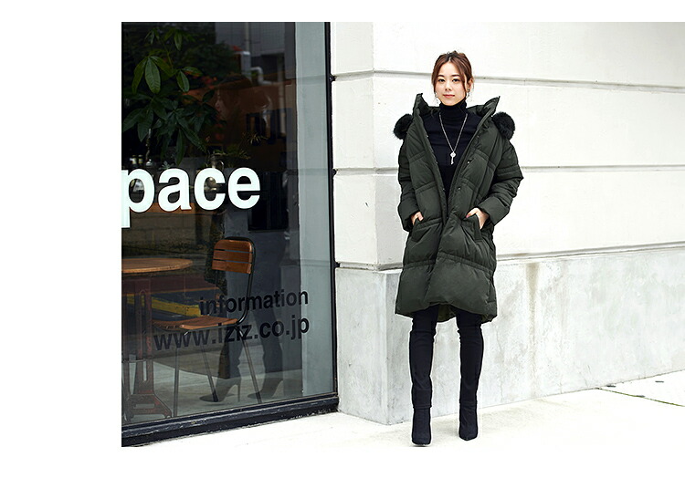 フォックスファービッグシルエットダウンコート「D791」-RUIRUE BOUTIQUE