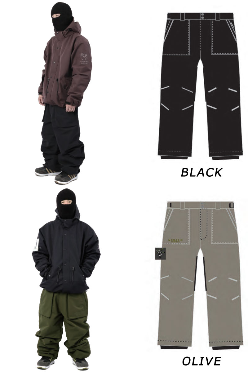 24-25 NOMADIK/ノマディック THICK pant メンズ レディース 防水パンツ
