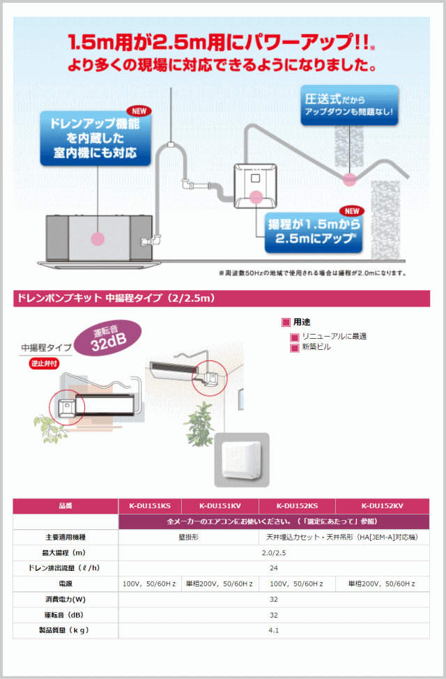 K-DU153KV（K-DU153JVの後継モデル） [代引決済不可][ルームエアコン