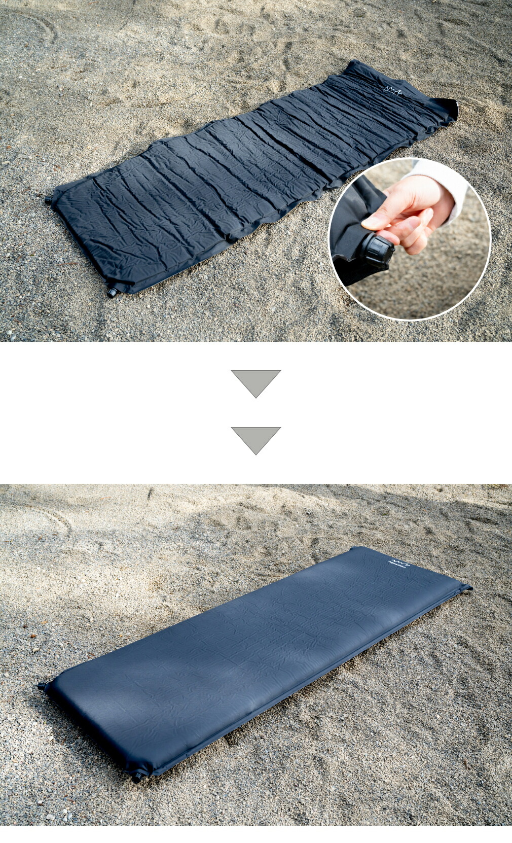 楽天市場】アルペンアウトドアーズ インフレータブルマット 7cm