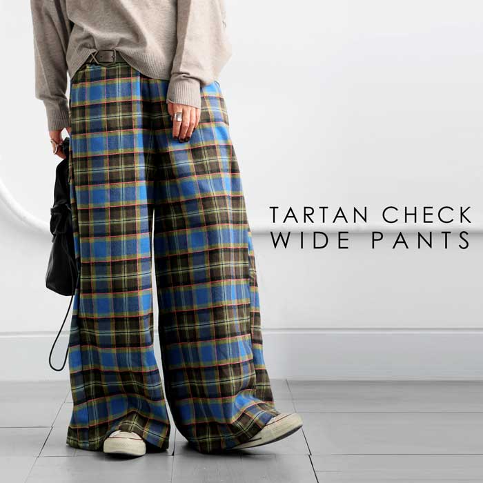 チェック柄パンツ パンツ レディース ボトムス 送料無料・(500)メール