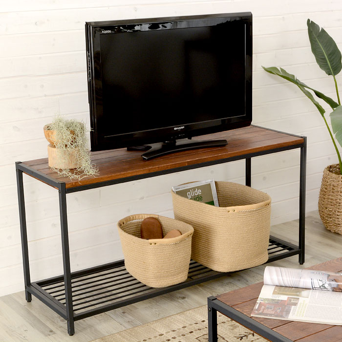楽天市場】アイアンフレームのローシェルフ タバス TABAS テレビボード
