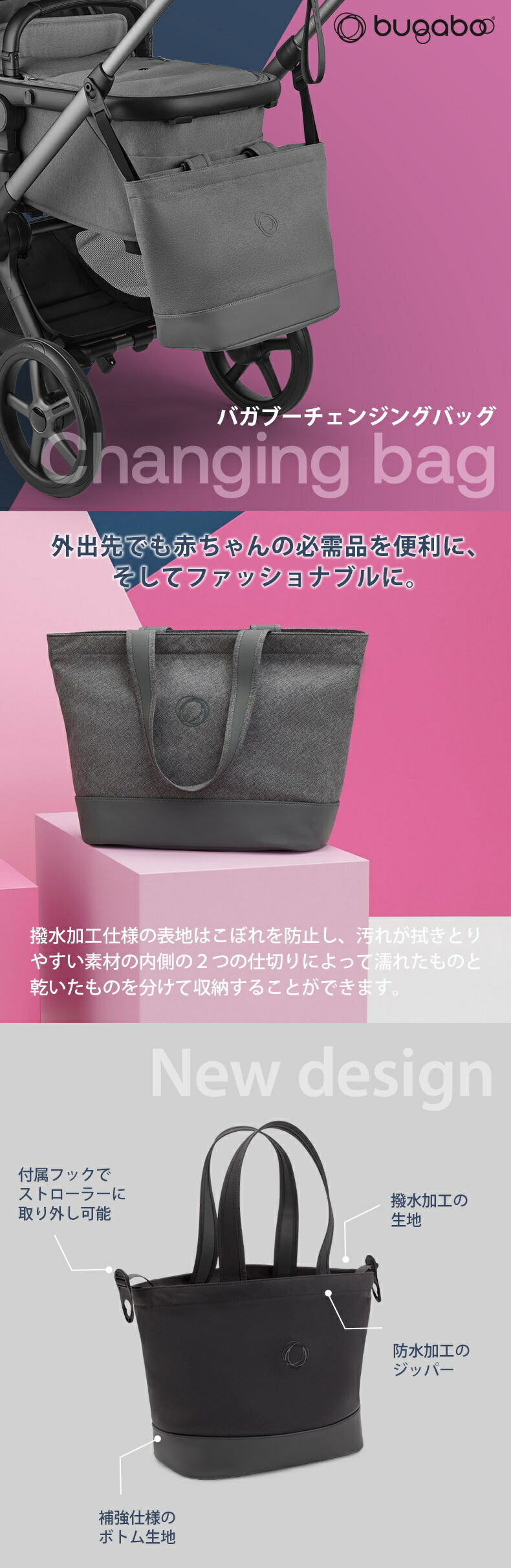 楽天市場】公式 bugaboo バガブー チェンジングバッグ 【公式