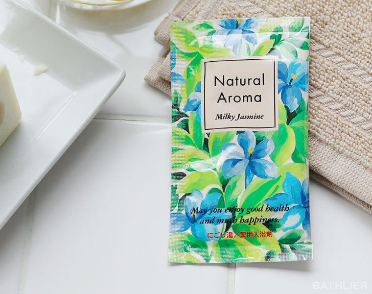 入浴剤｜薬用入浴剤「ナチュラルアロマ」ミルキージャスミン – バス