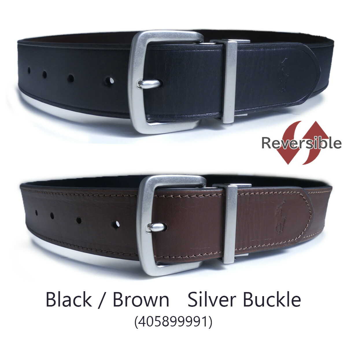 楽天市場】ポロ ラルフローレン メンズ レザー ベルト リバーシブル