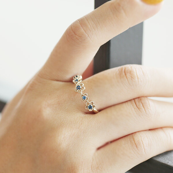 限定1本 K10YG ガーナイト リング フラワーガーデン 11号 サイズ変更