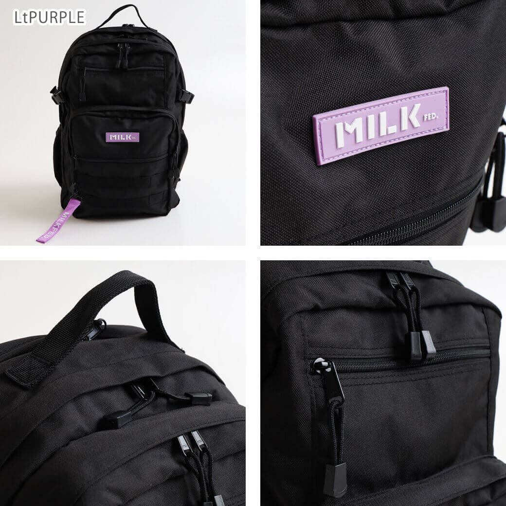 楽天市場】ミルクフェド MILKFED ACTIVE DOUBLE POCKET MOLLE BACKPACK