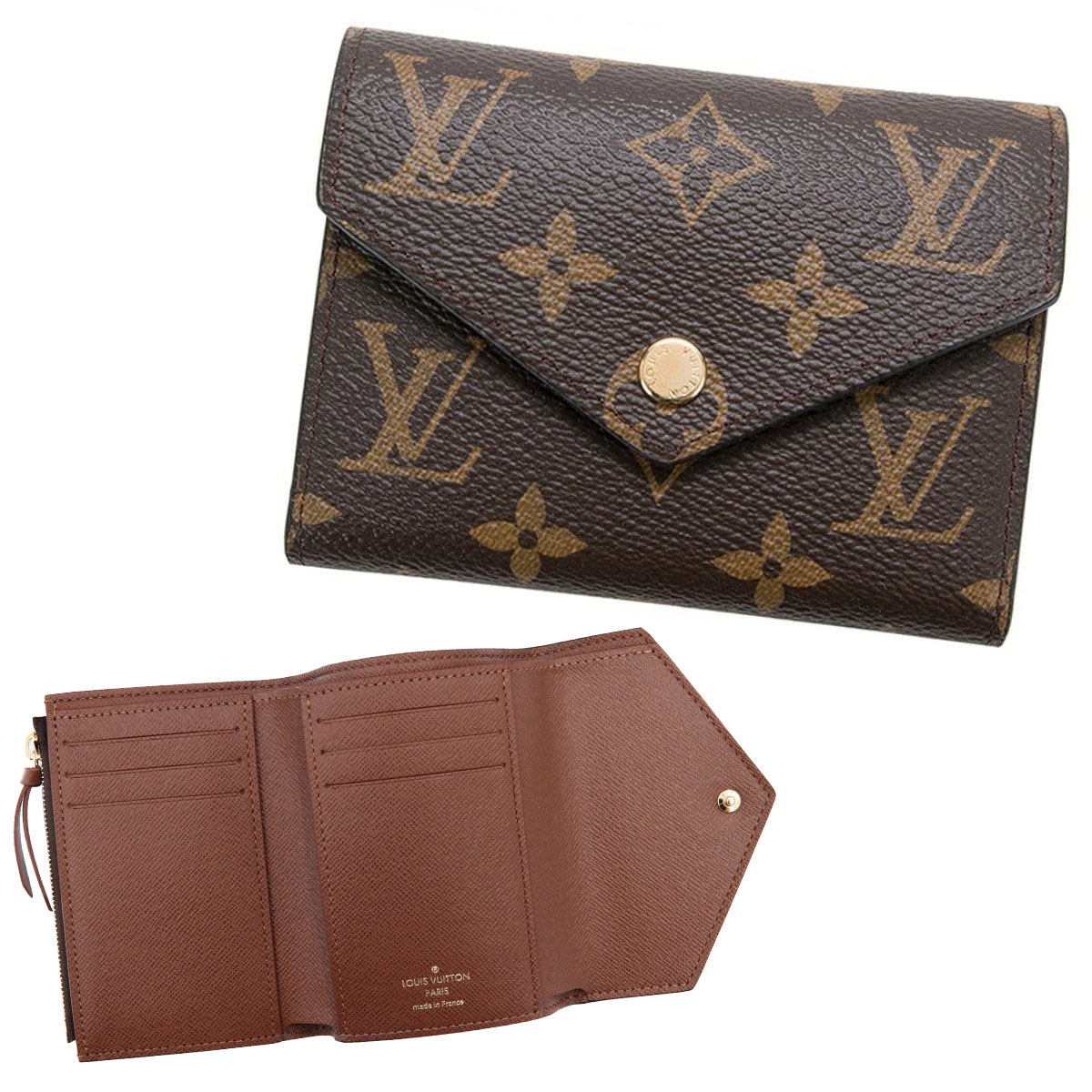 楽天市場】【正規紙袋無料】ルイヴィトン 三つ折り財布 レディース