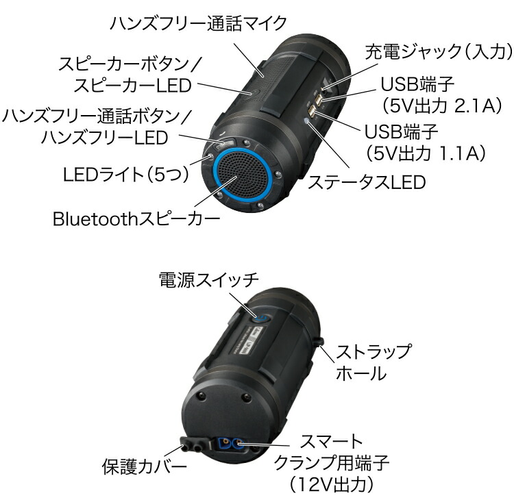 楽天市場】セルスター LJP-9600 ジャンプスターター Bluetooth