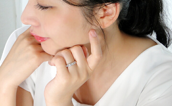 楽天市場】pt900【0.5ct】ダイヤモンド エタニティリング【送料無料