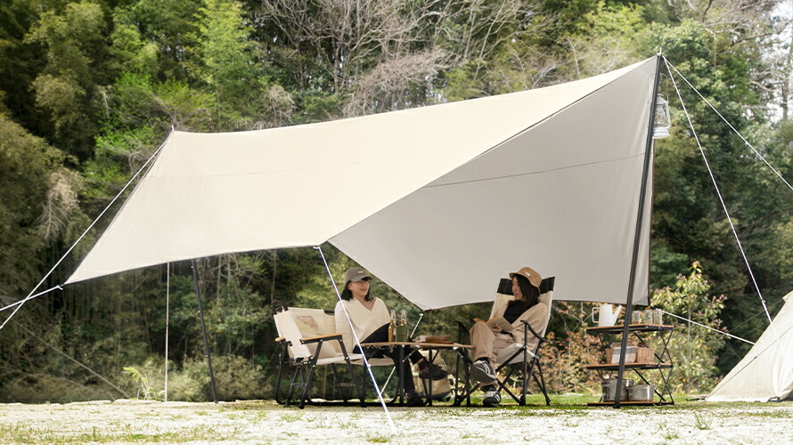 楽天市場】[3ヶ月保証] タープ テント シートのみ ポールなし