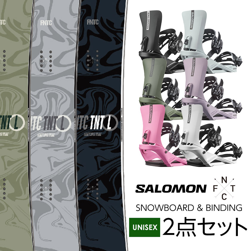 取付無料 FNTC TNT L スノーボード ＆ SALOMON サロモン RHYTHM リズム