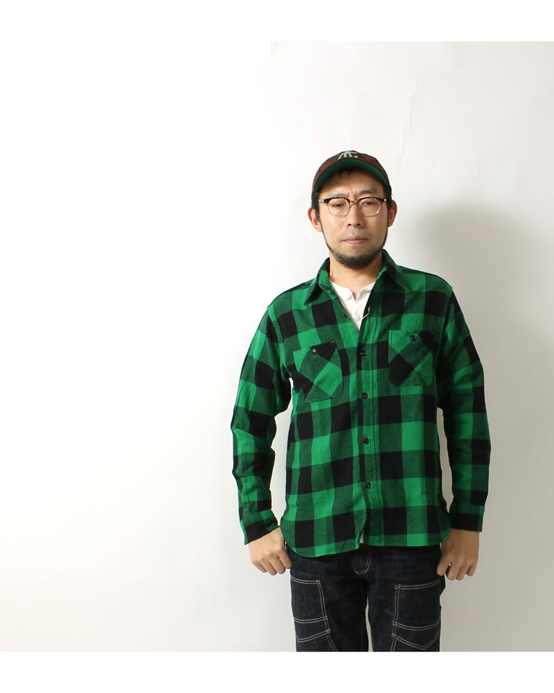 SUGAR CANE(シュガーケーン) ツイルチェックワークシャツ / SC29147