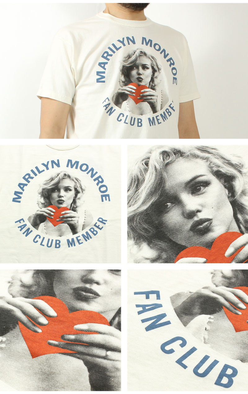 TOYS McCOY(トイズマッコイ) マリリンモンロー プリントTシャツ FAN