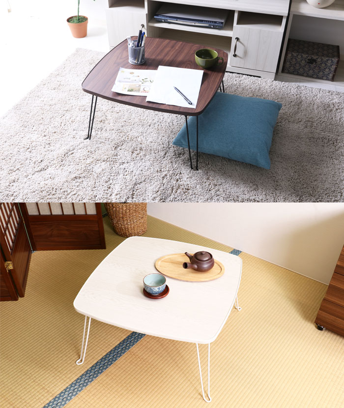 楽天市場】ローテーブル 幅60 正方形 角型 ちゃぶ台 ミニテーブル