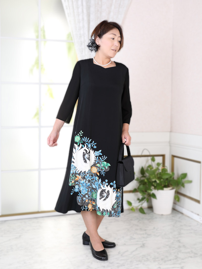 楽天市場】【レンタル】留袖ドレス 9号 正絹 Aラインワンピース 鳳凰に