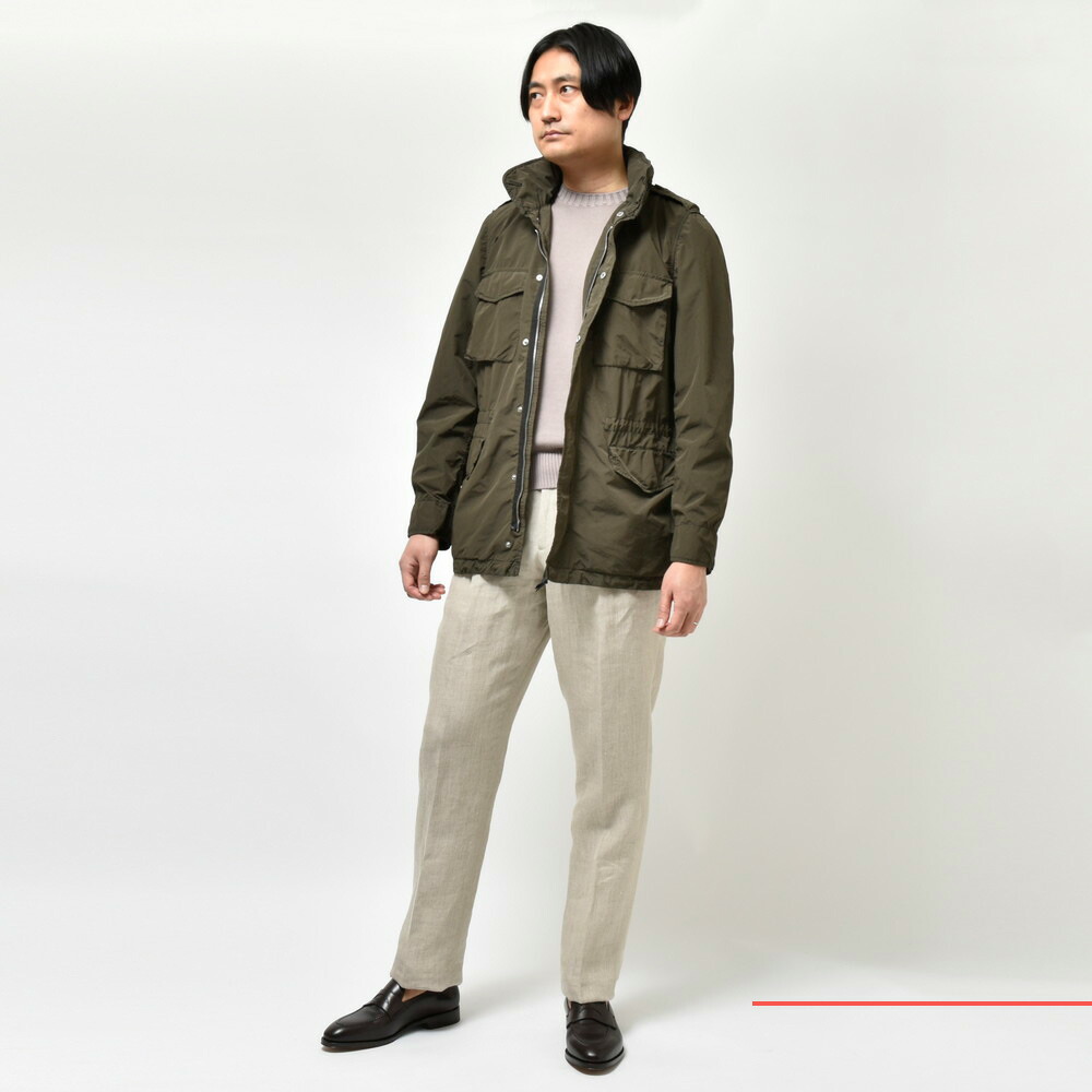 ASPESI（アスペジ）ガーメントダイポリエステルナイロンM-65フィールド