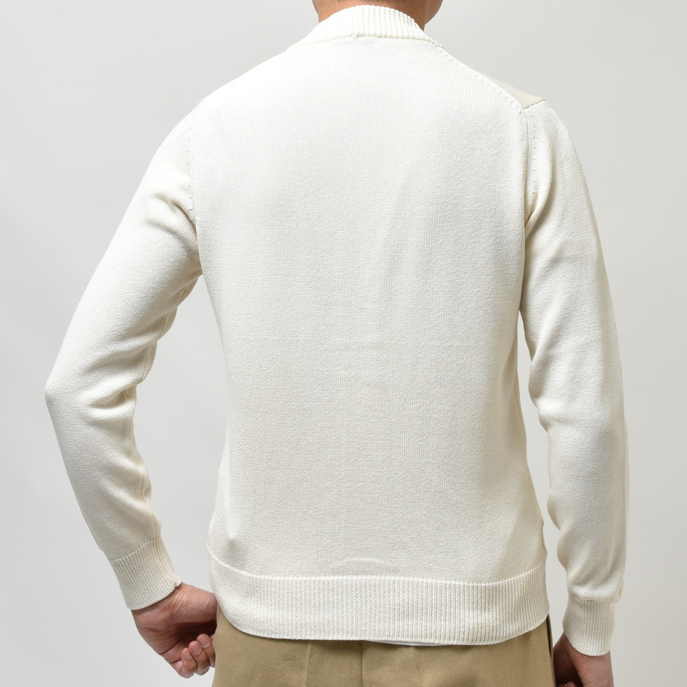 ZANONE（ザノーネ）5ゲージコットンリブニットカーディガン CARDIGAN