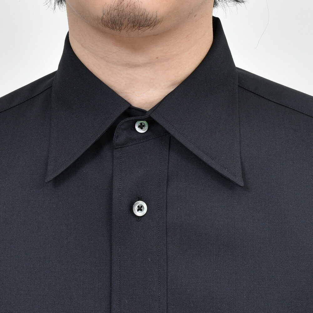 la favola（ラファーヴォラ）ウールトロピカルシャツ BIG SHIRT S10