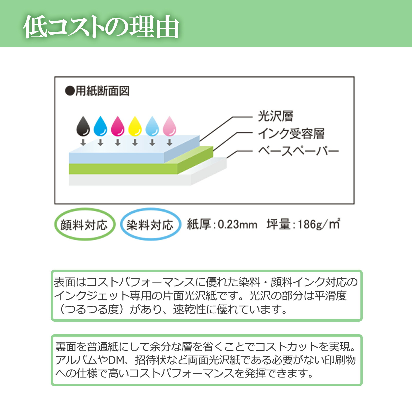 楽天市場】光沢紙 はがきサイズ 【 80枚入 / 320枚 】 写真用紙 無地