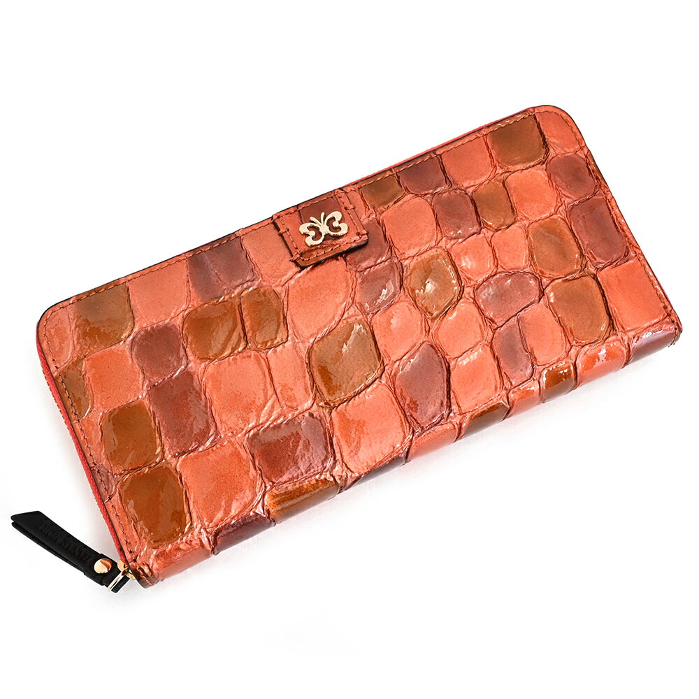 楽天市場】ハナエモリ 財布 長財布 L字ファスナー 赤(レッド) HANAE