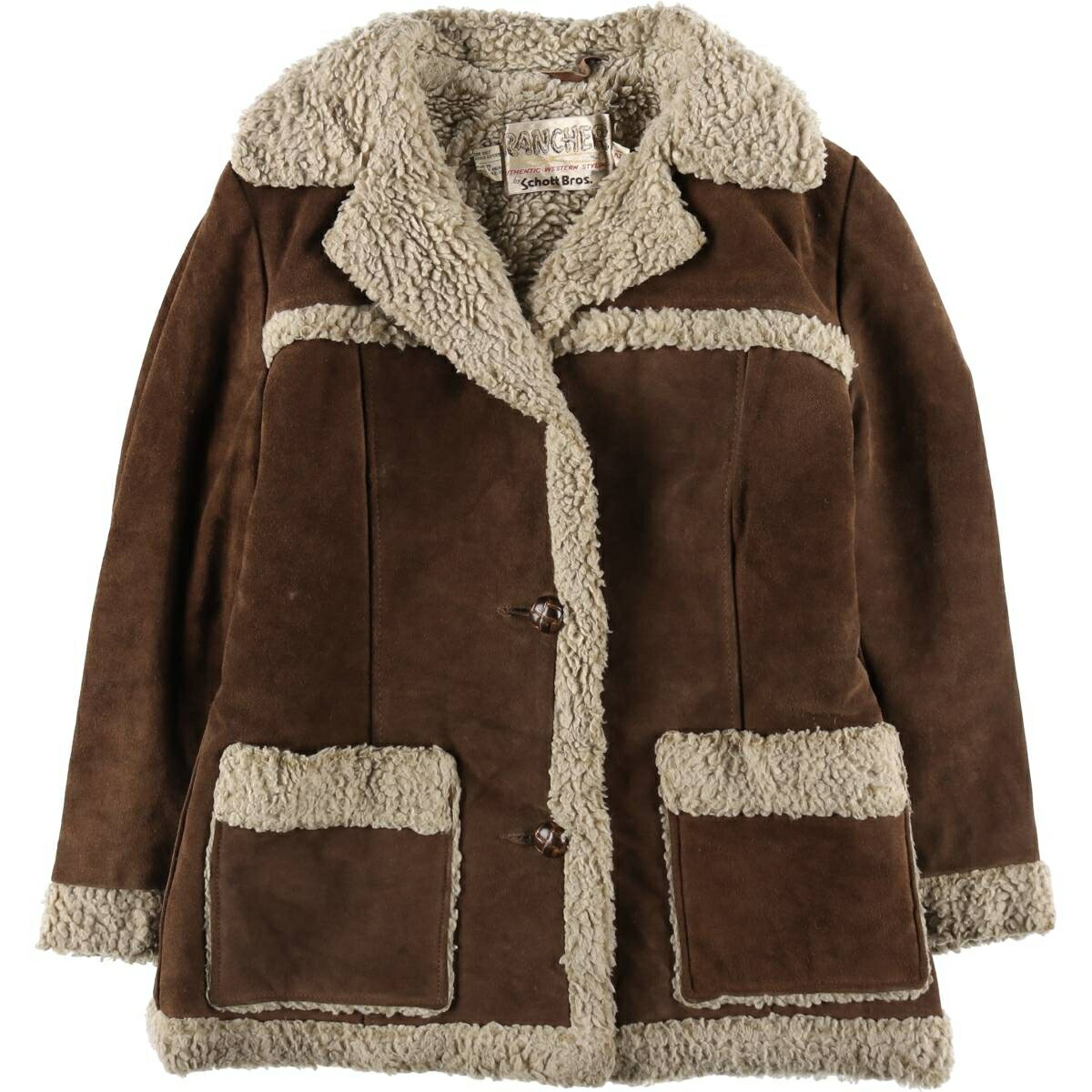 古着 70年代 ショット SCHOTT RANCHER ランチコート ボアコート