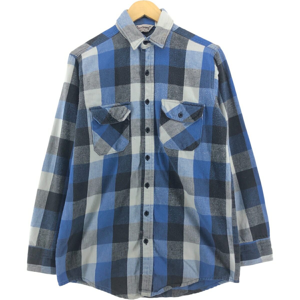 古着 80年代 フローストプルーフ Frost Proof 長袖 ヘビーネルシャツ